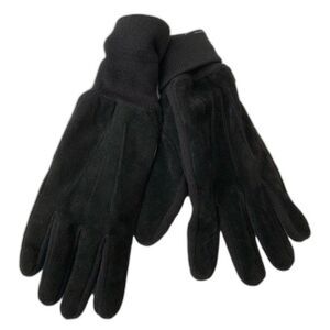 Gii Gloves Touchscreen Ribbed Cuff Black Men L